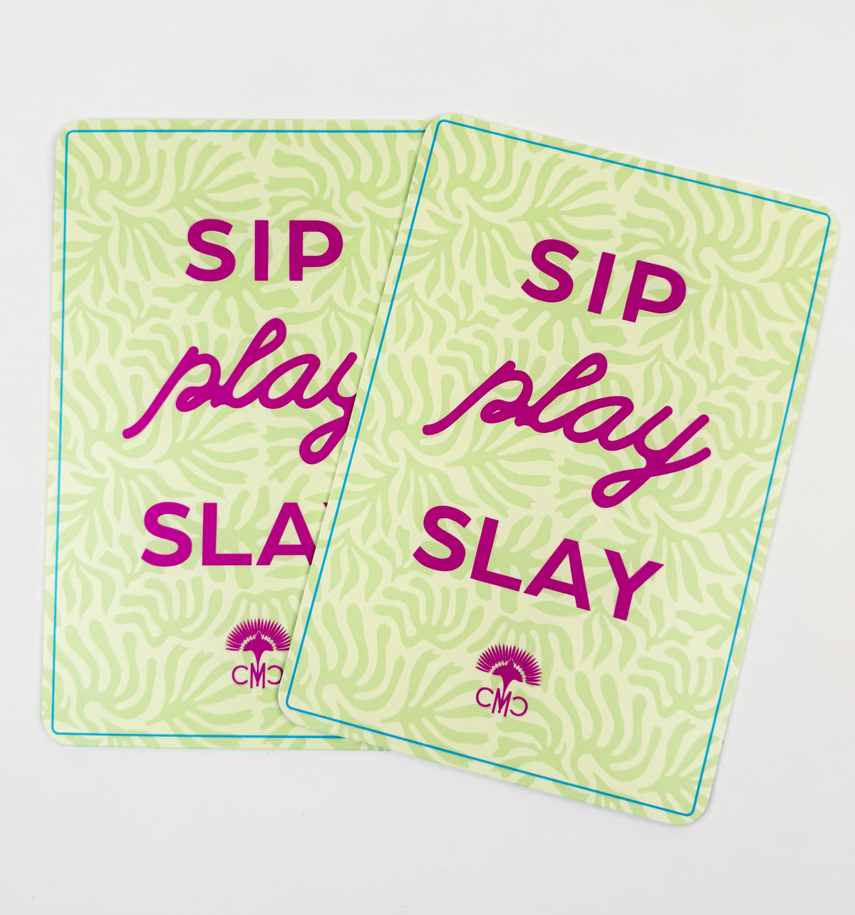 Charleston Mahjong Club shufflers, Sip, Play, Slay