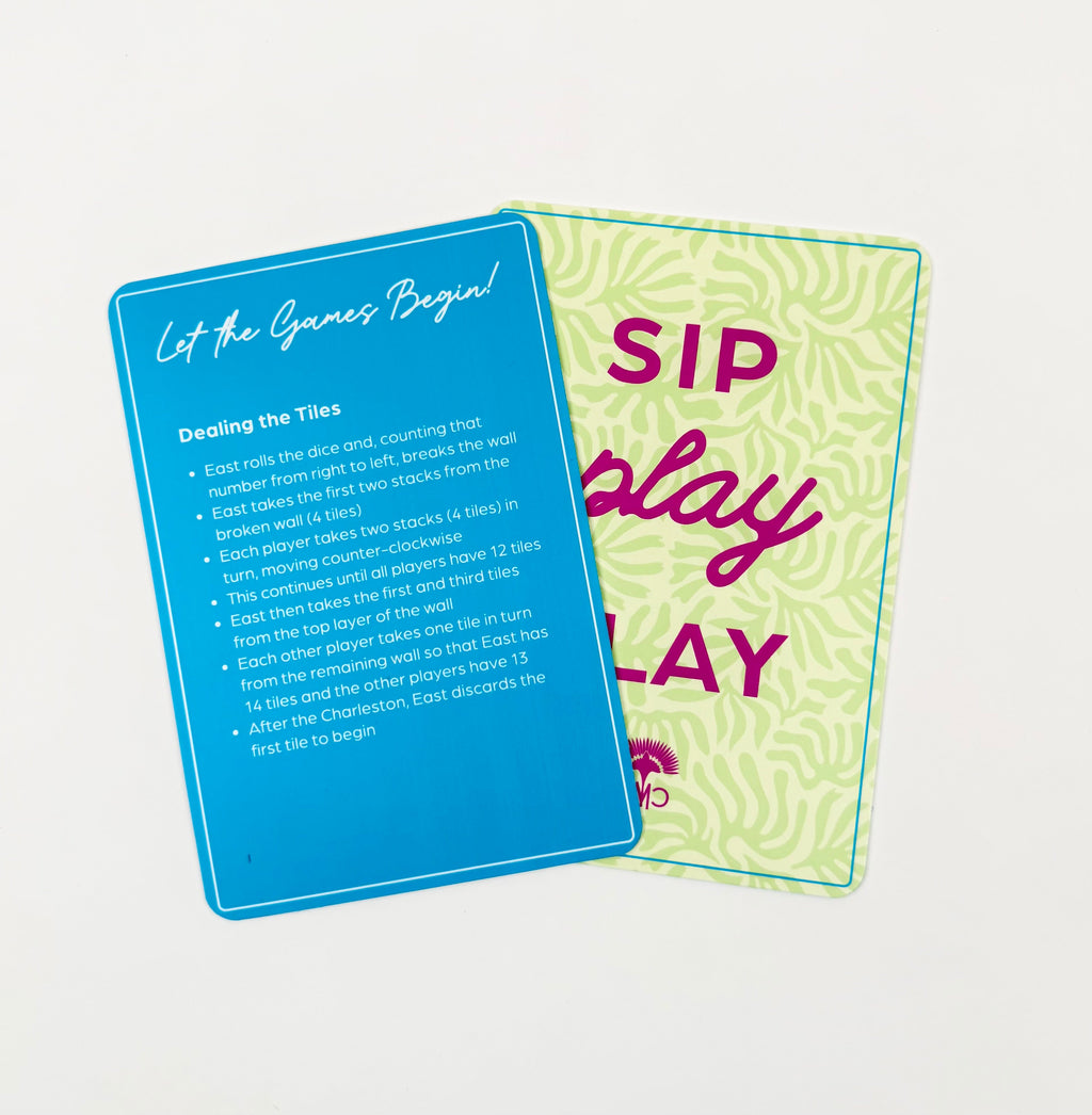 Charleston Mahjong Club shufflers, Sip, Play, Slay