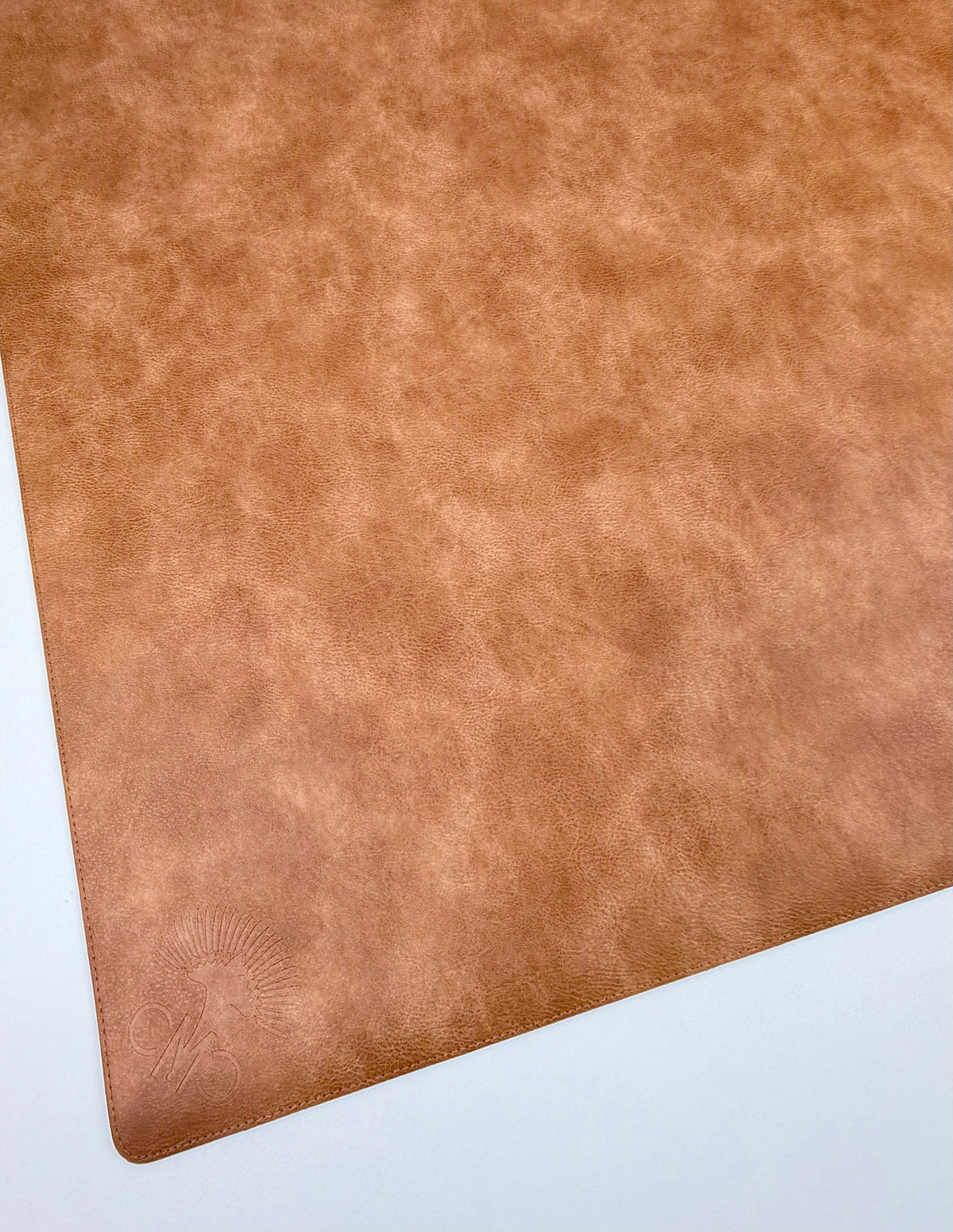 Charleston Mahjong Club brown vegan leather mat