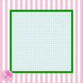 Charleston Mahjong Club Club Mat, pink/white stripe
