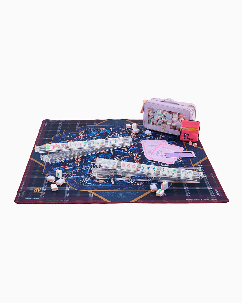 Astor mahjong mat styled for game night