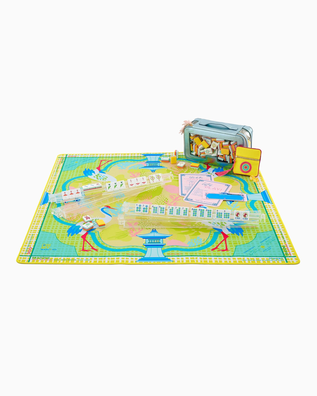 Hampton mahjong mat styled for game night