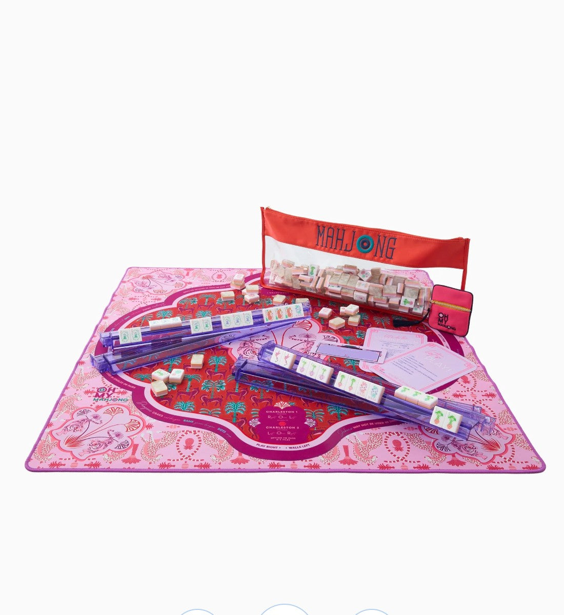 Mirage mahjong mat styled for game night