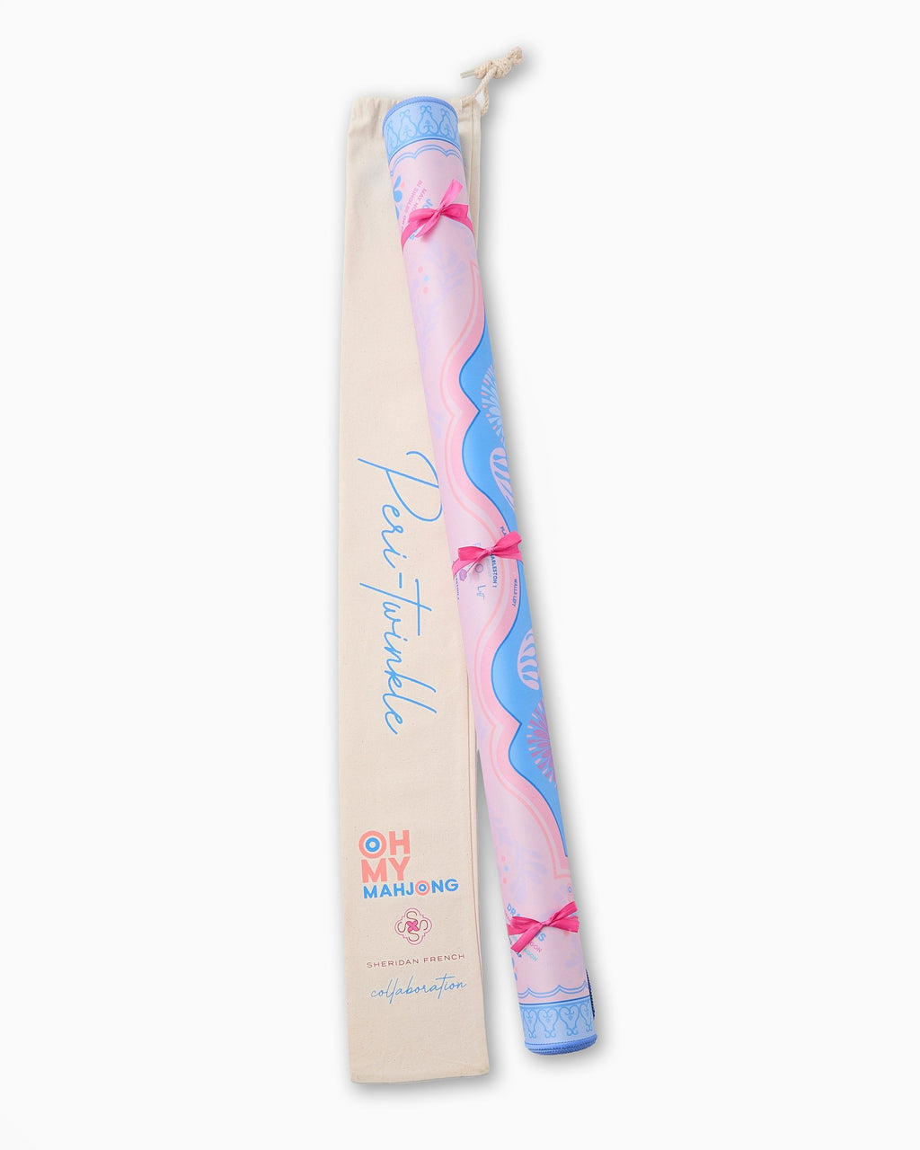 Oh My Mahjong Peri-Twinkle mat canvas carry bag