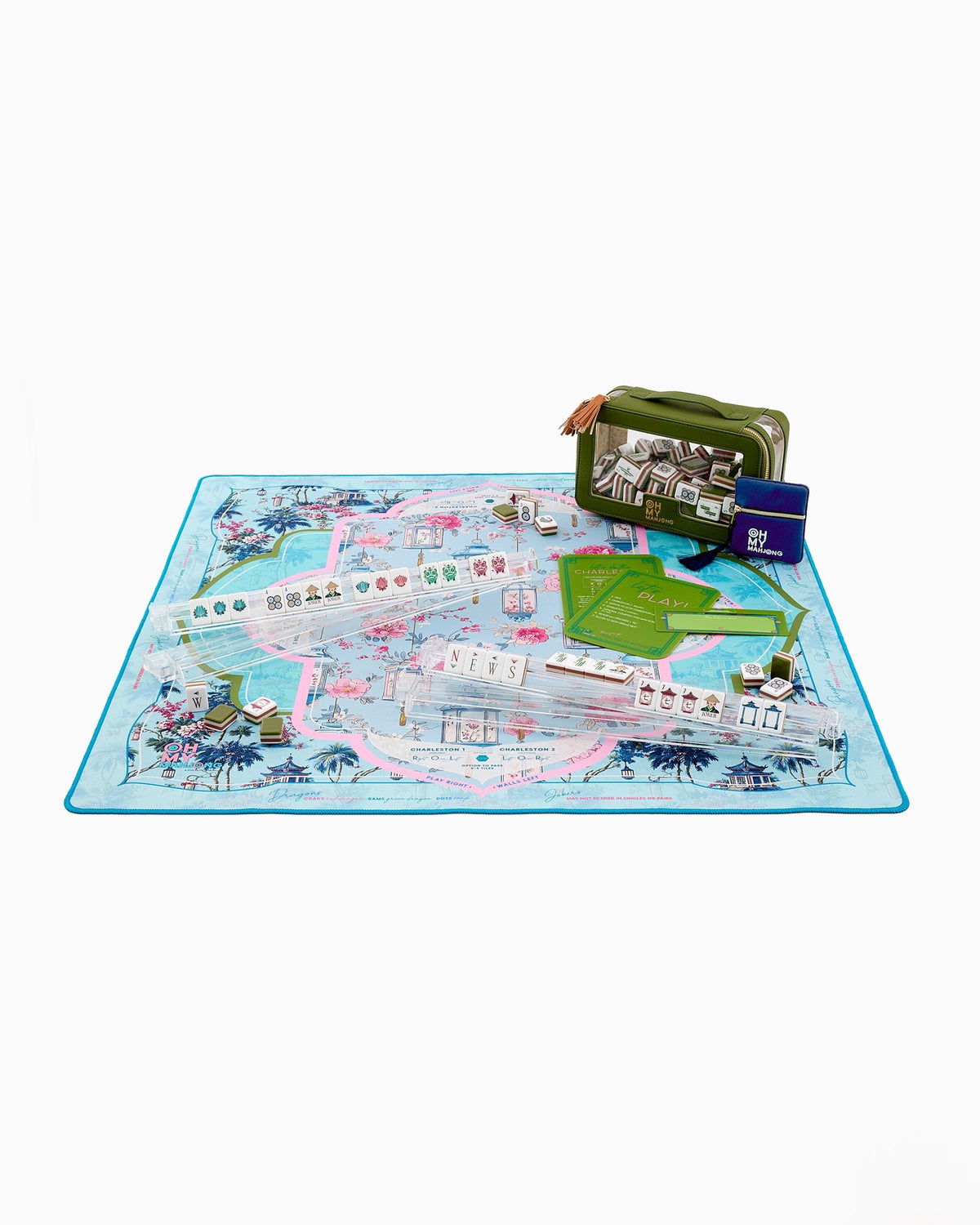 Radiance mahjong mat styled for game night