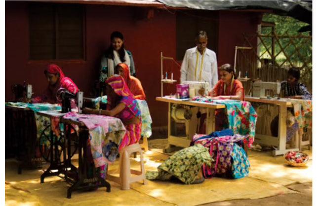 Dhonk artisans at work in Ranthambore, India