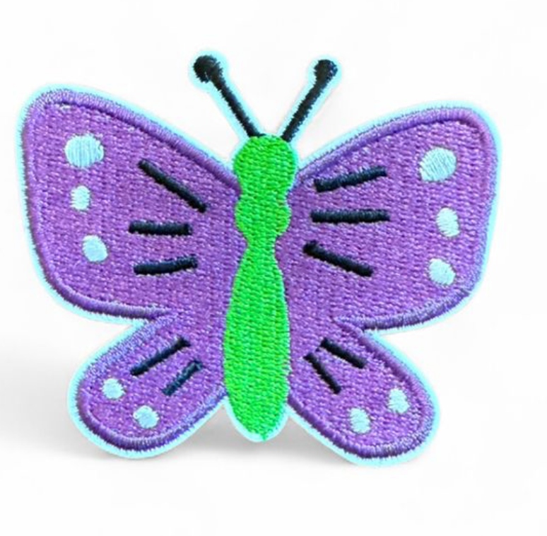Butterfly self-adhesive patch included with the Patch Perfect tote
