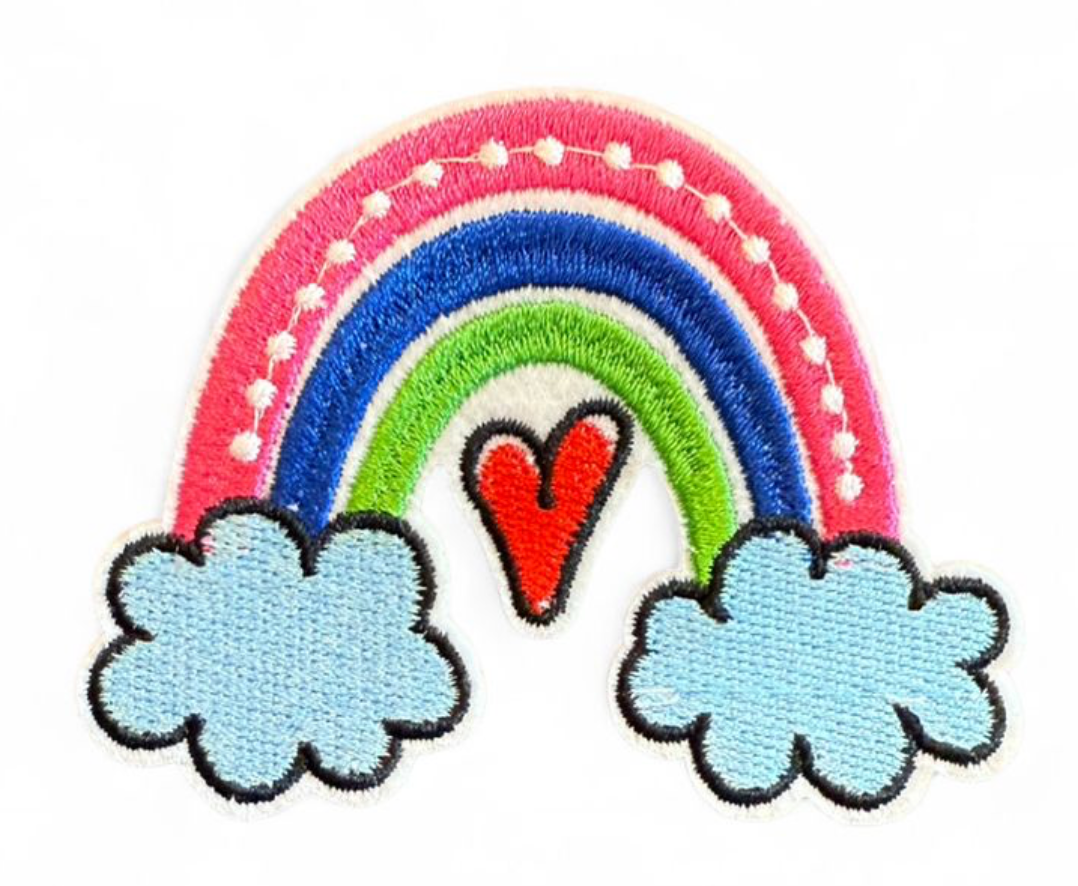 Rainbow self-adhesive patch included with the Patch Perfect tote