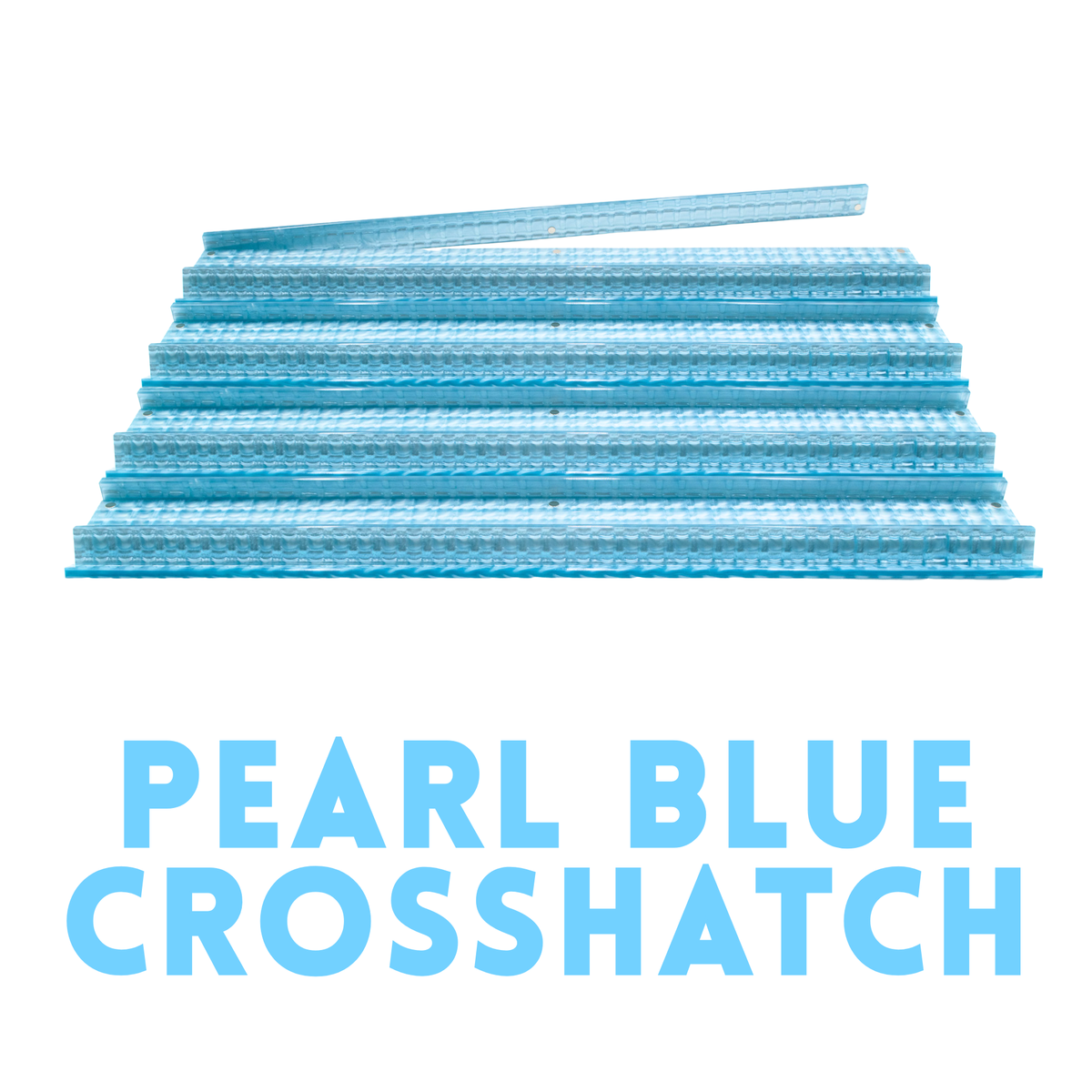 Pearl Blue Crosshatch