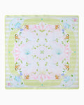 Oh My Mahjong Capri instructional mahjong mat laid flat in purple, pink, and green