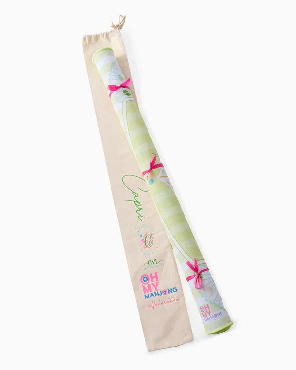 Oh My Mahjong Capri mat canvas carry bag