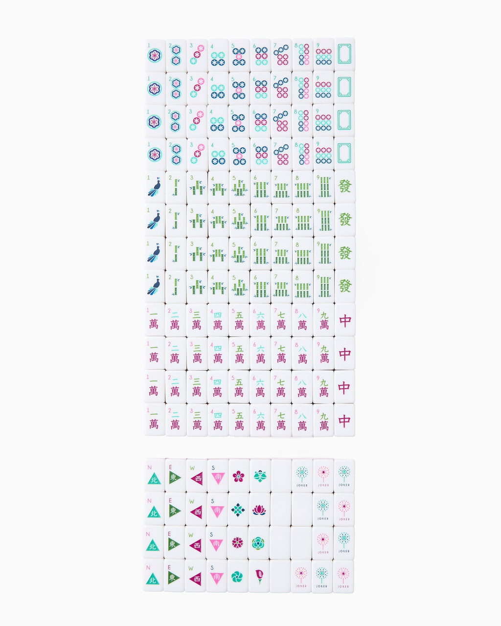 Full Charleston travel tile set arranged
