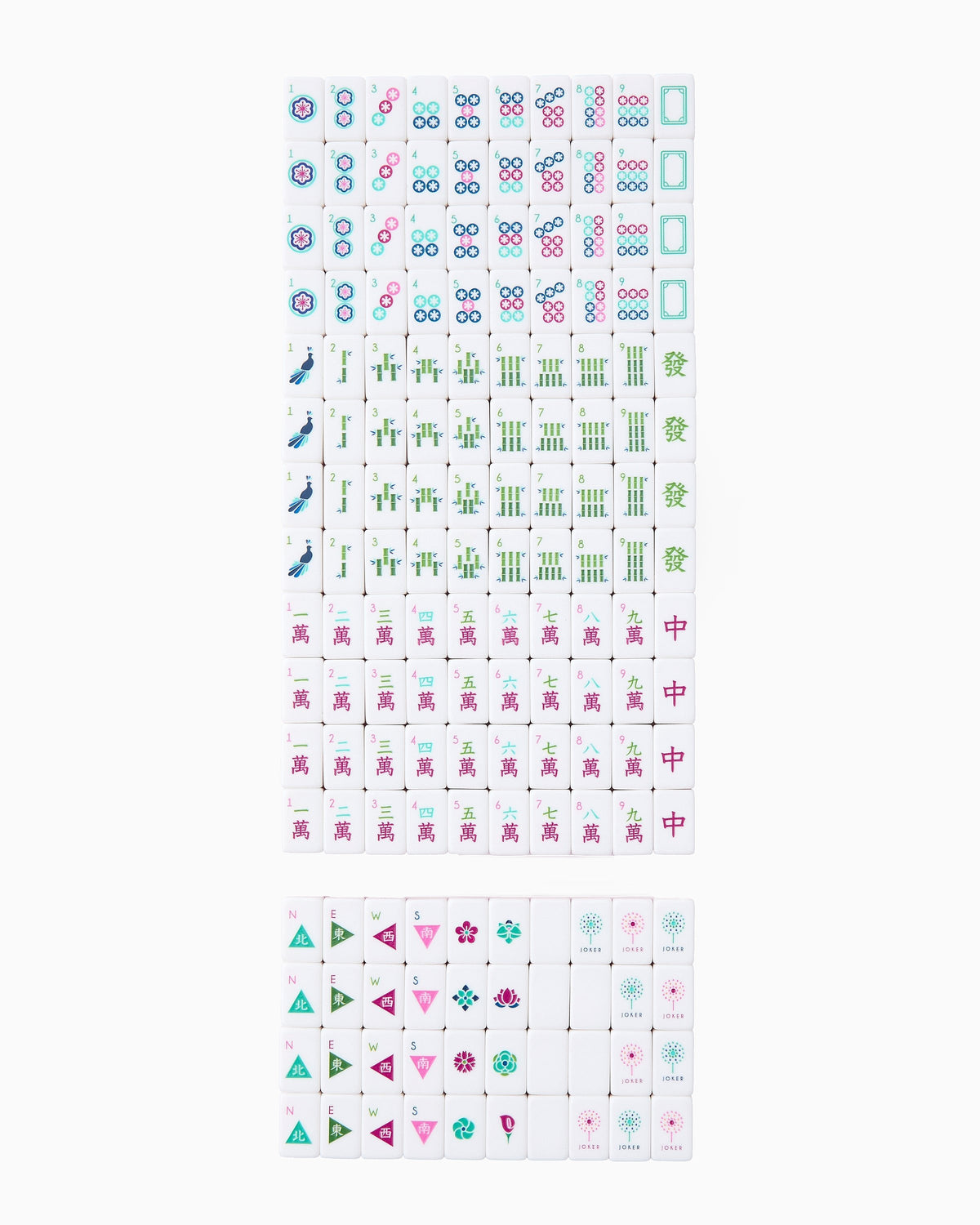 Full Charleston travel tile set arranged
