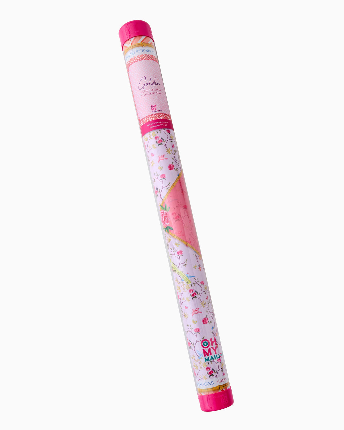 Oh My Mahjong Goldie mat storage tube