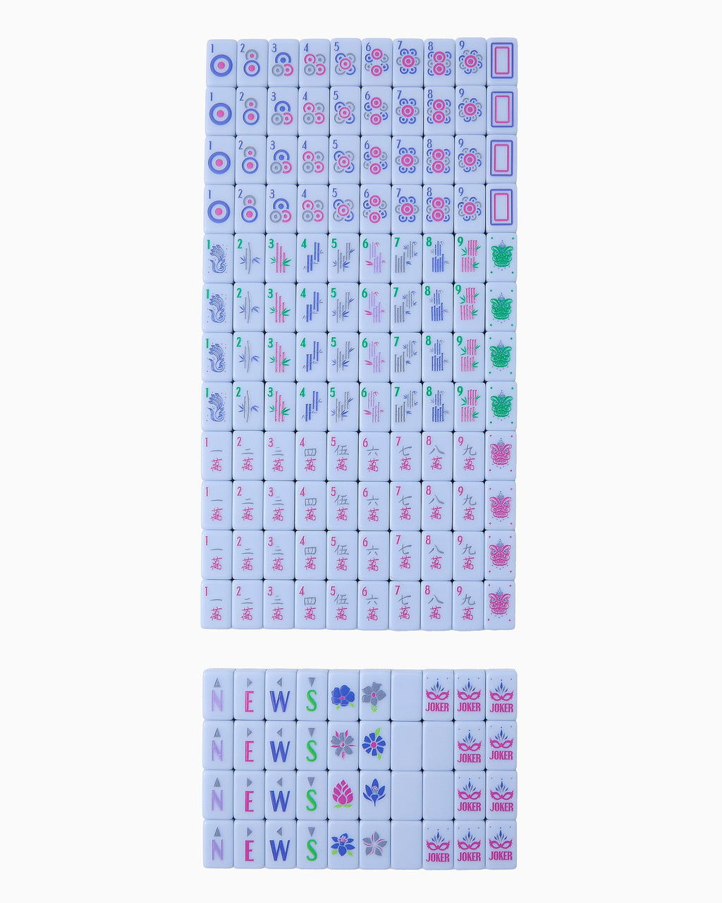 Full Parisian travel tile set arranged