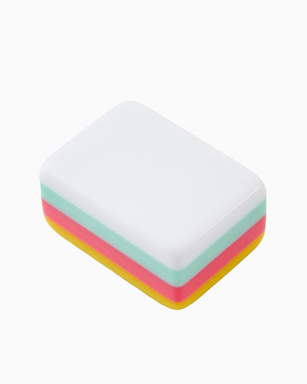 Pippa tile back with yellow and coral edge