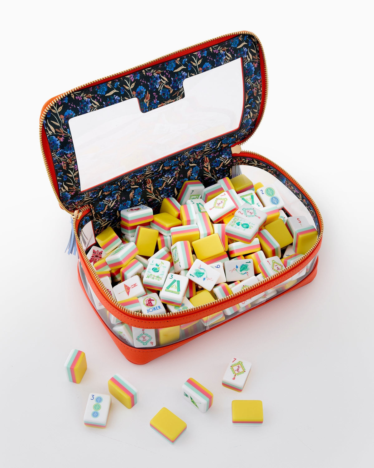 Pippa tiles in an open carrying case; case sold separately