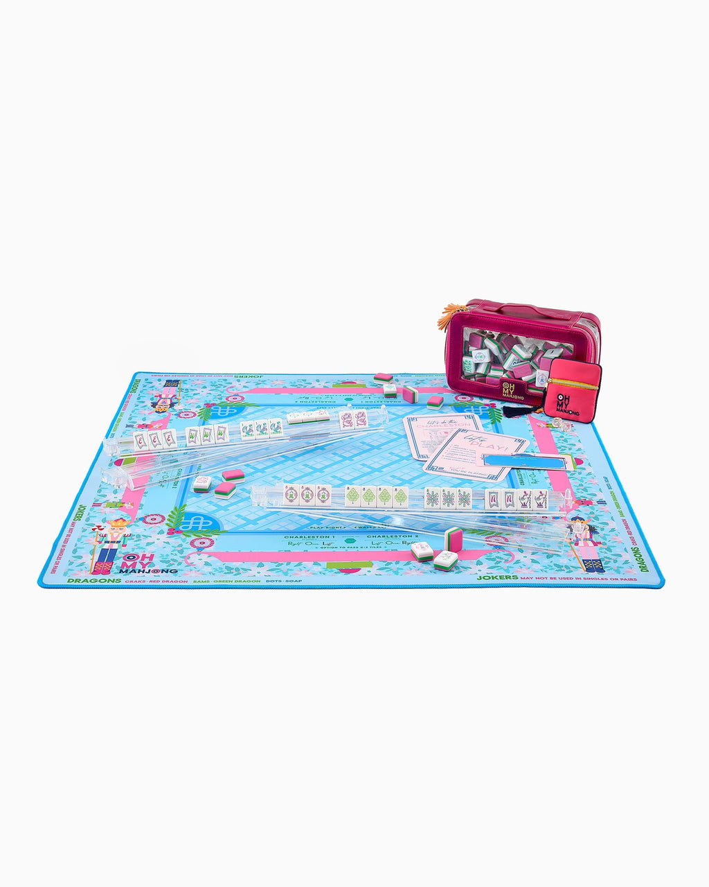 Sugarplum mahjong mat styled for game night