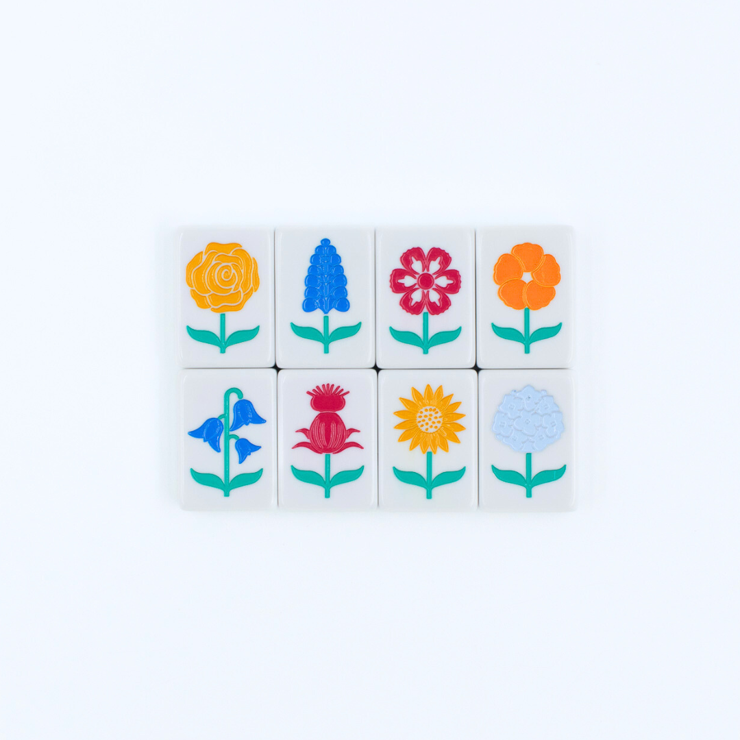My Fair Mahjong Texas Series tile set, Mesquite White