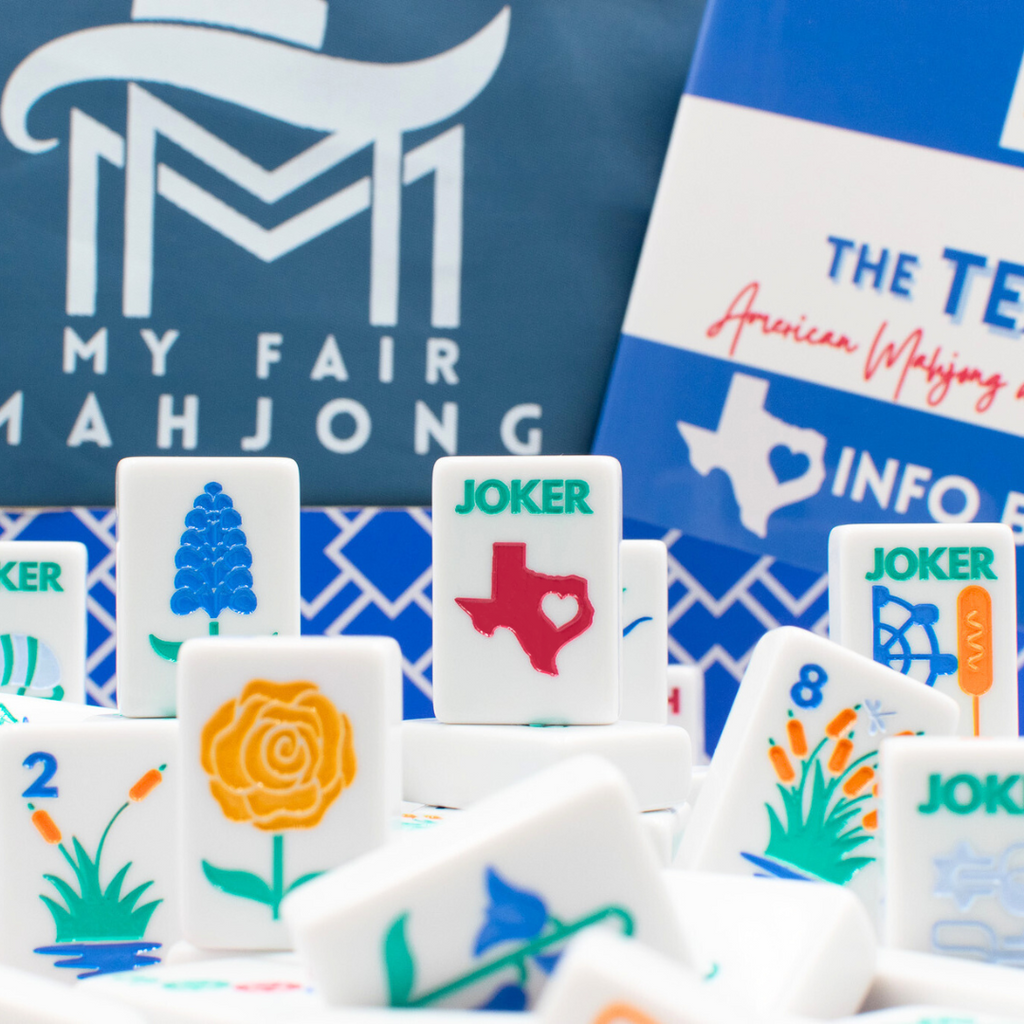 My Fair Mahjong Texas Series tile set, Mesquite White