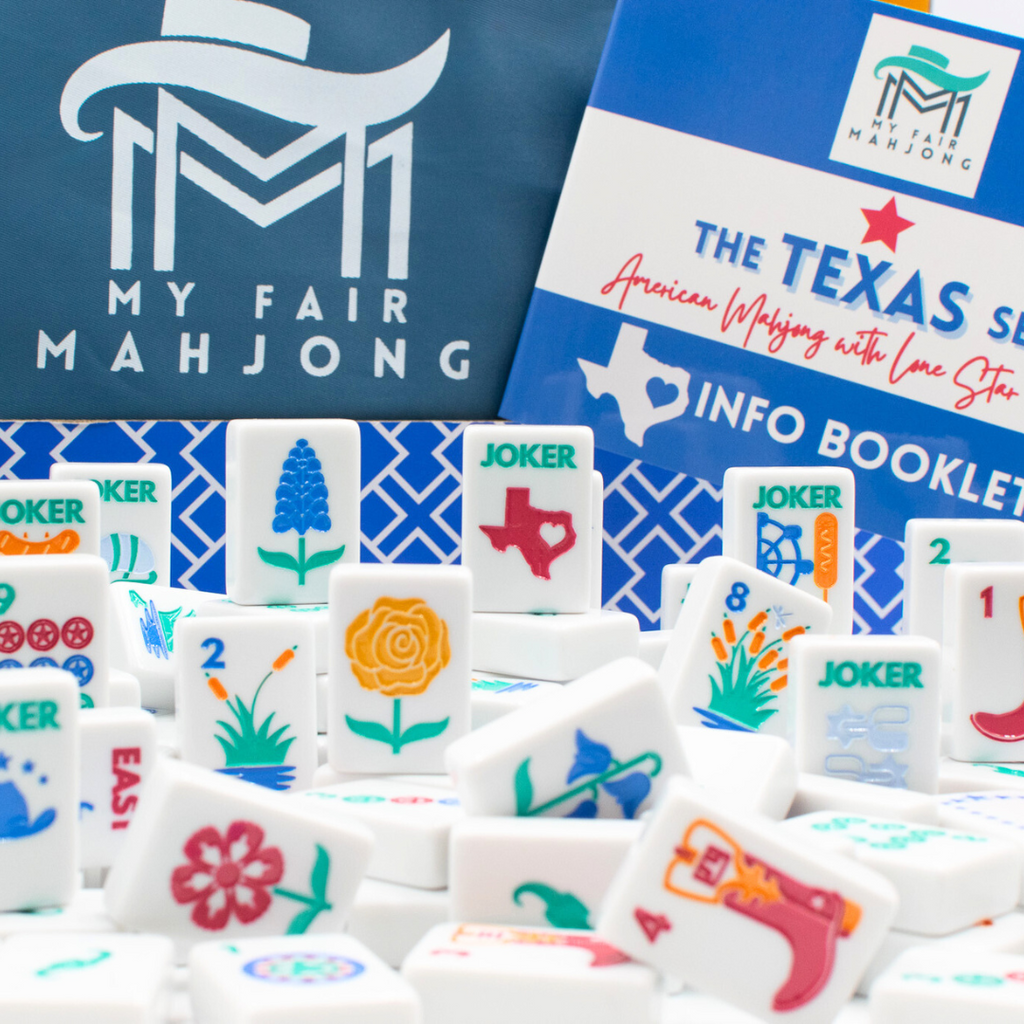 My Fair Mahjong Texas Series tile set, Mesquite White