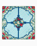 Oh My Mahjong Winterberry holiday mahjong mat laid flat with winter greenery and berries